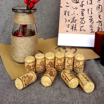 

15PCS Straight Bottle Wood Corks Wine Bottle Stopper Corks Bottle Plug Bar Tools Wine Cork Wooden Sealing Caps 22 * 40mm