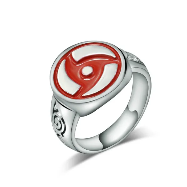 

HSIC Dropshipping Fashion Naruto Rings Akatsuki High Quality Power Jewelry Size 7 Cosplay Member's Uchiha Itachi Cosplay Gift
