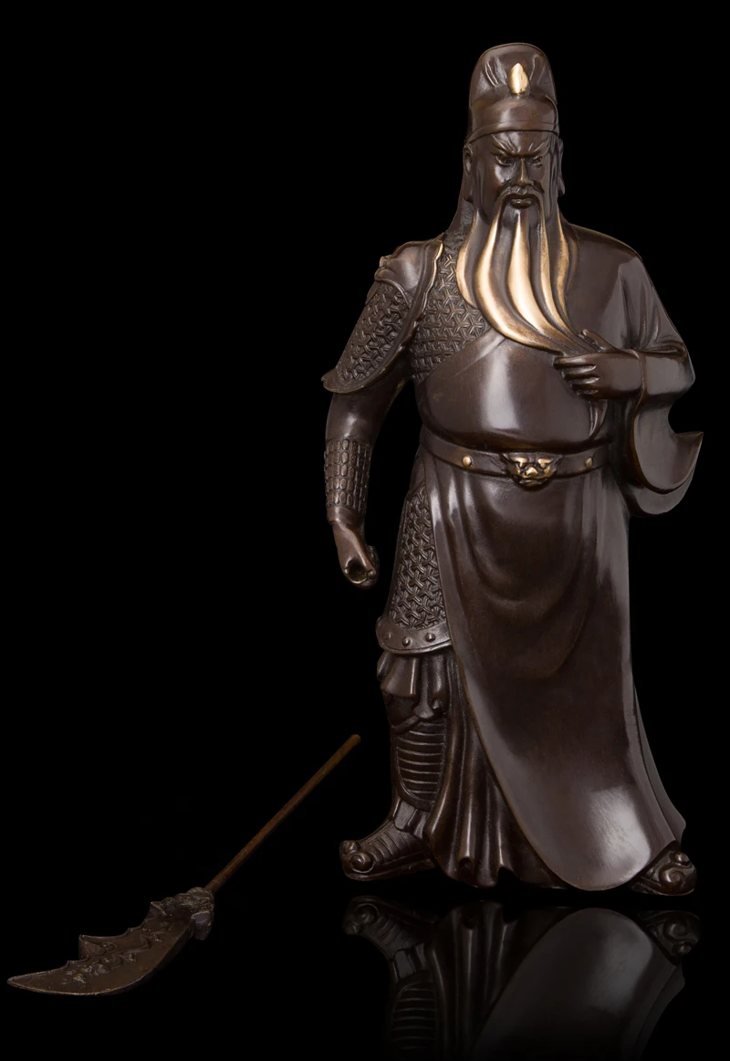 

head Arts Crafts Sid bronze Fortuna Wu Guan Erye Guan Home Furnishing office decoration house