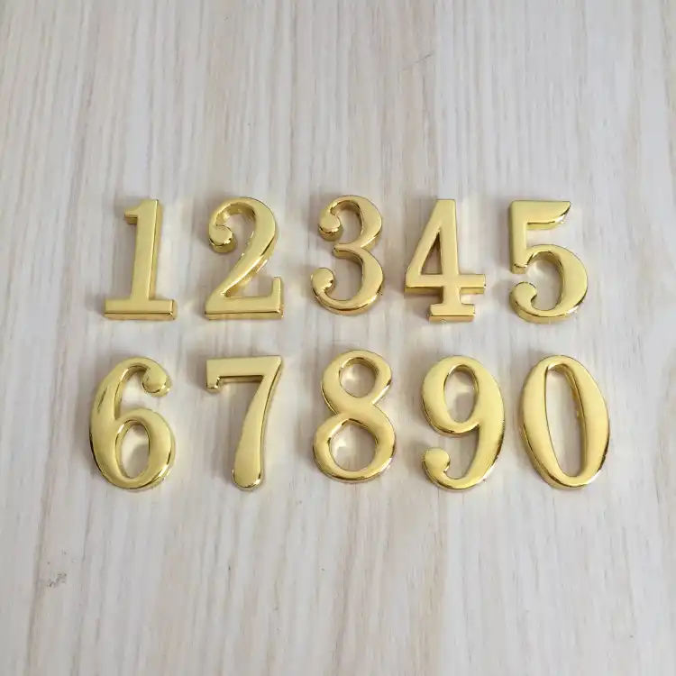 New 0-9 Plaque Numbers Room Hotels House Self-adhesive Numeral Door Plate Signs