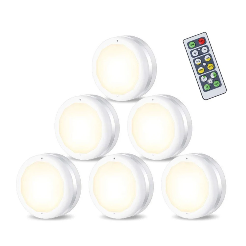 

Dimmable Atmosphere Eye Protection Cupboard Led Night Puck Lamp Party Under Cabinet Lights Kitchen Timing Neutral Indoor