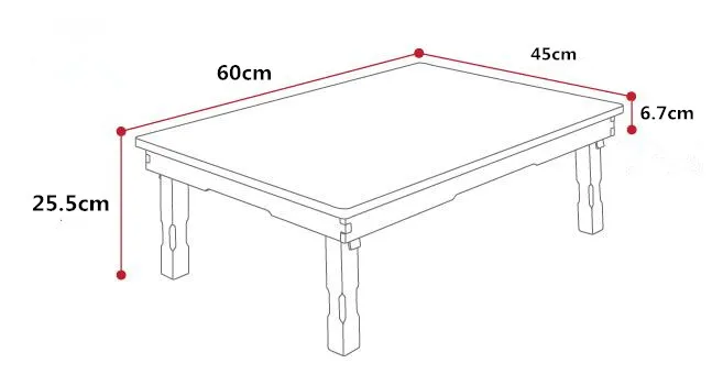 Небольшая прямоугольная корейский стол откидная ножка Гостиная Чай таблицы традиционный Стиль Азиатский Античная мебель низкий обеденный деревянный стол - Цвет: 60x45x25.5cm