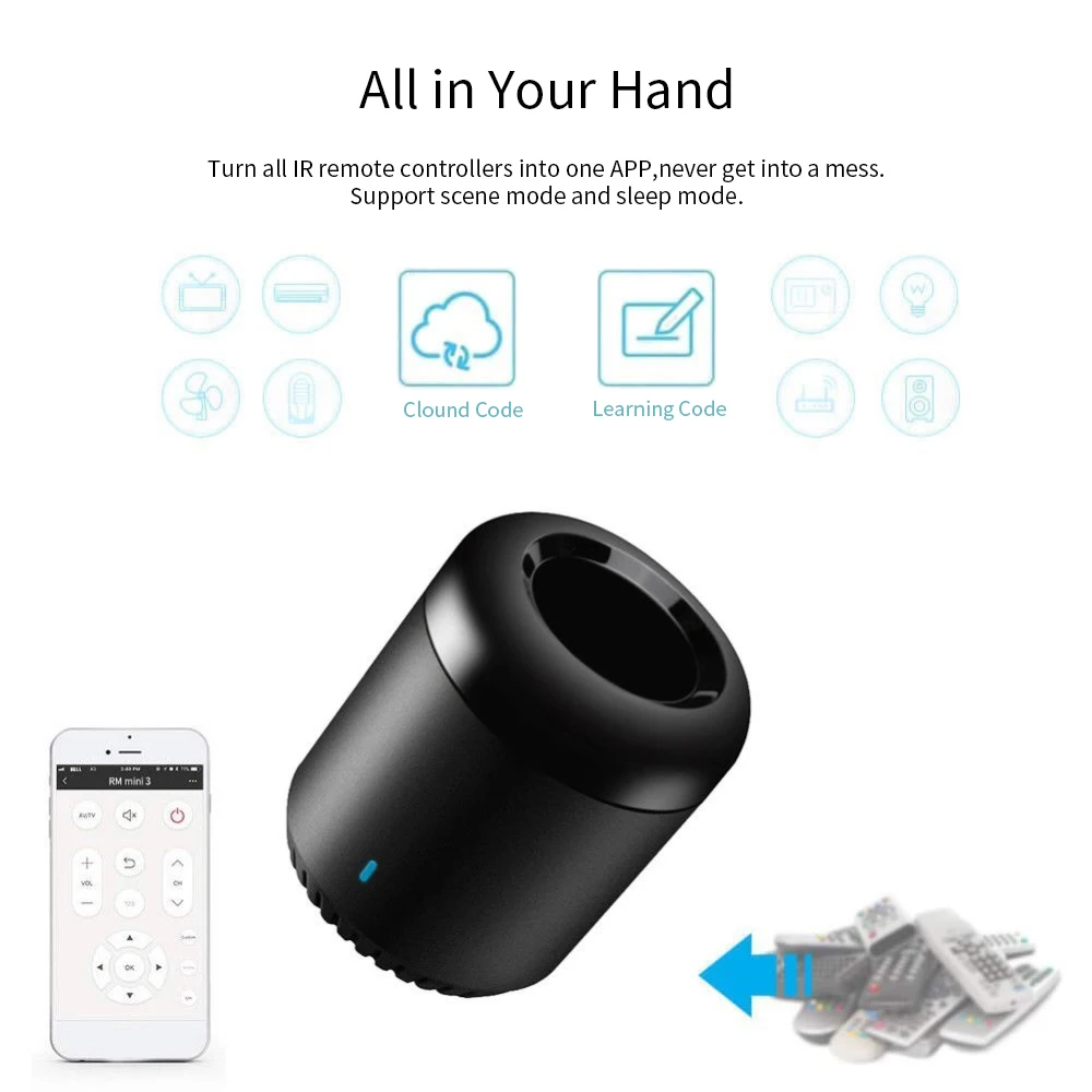  Broadlink RM mini 3 RM4C Smart Home Remote pro IR RF Control TV Air Conditioning Work With Alexa Go - 4000291057720