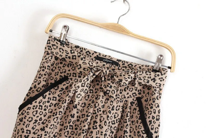 2013 European and American style Tencel fabric leopard pants casual | Женская одежда