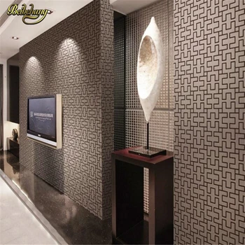 beibehang Geometric brick wallpaper roll vintage embossed vinyl wall paper for bedroom background wall wallpaper for living room modern stereoscopic 3d wallpaper for wall roll red white black waterpoof vinyl pvc wall paper for living room bedroom background