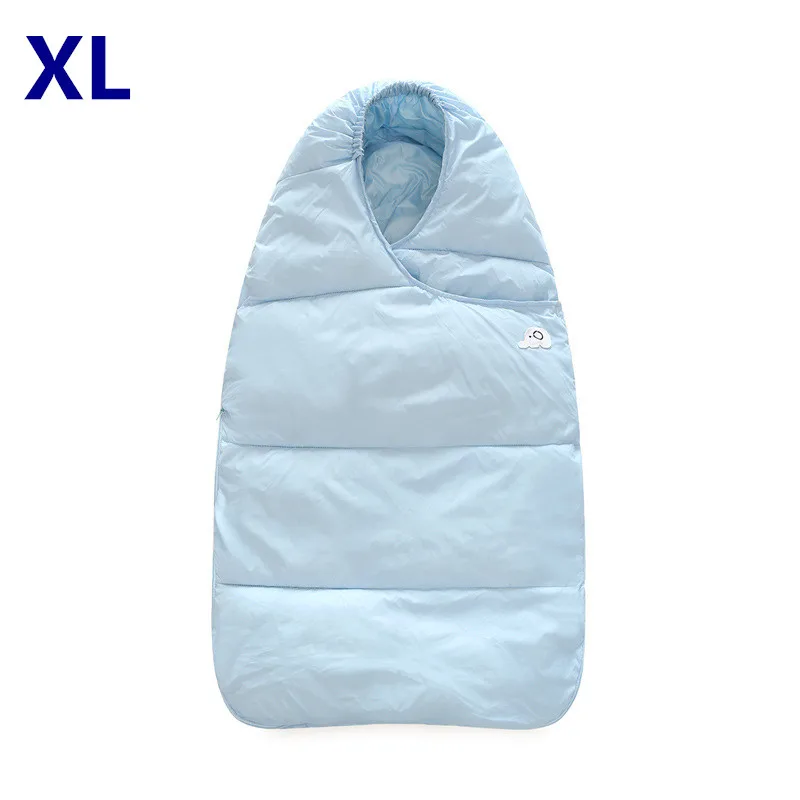 Спальный мешок для новорожденных 96*50 см; одеяло для пеленания; зимняя муфта для ног; Saco Bebe Cochecito Dormir Sac De Couchage Enfanty - Цвет: blue1 XL