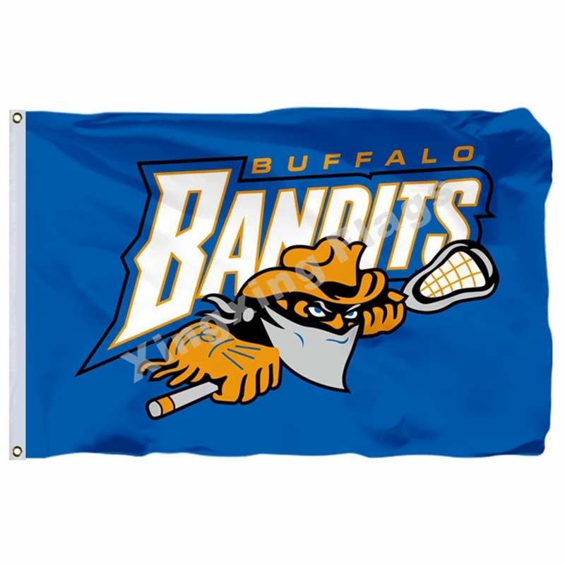 Buffalo Bandits Flag 3ft X 5ft Polyester Lacrosse National Lacrosse