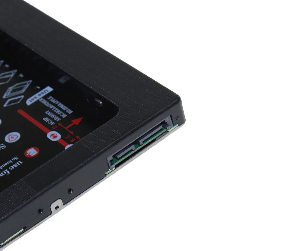 Горячая Распродажа жесткий диск 1ТБ 2nd HDD Caddy 9 5 мм SATA 3 0 SSD чехол для ноутбука CD ROM