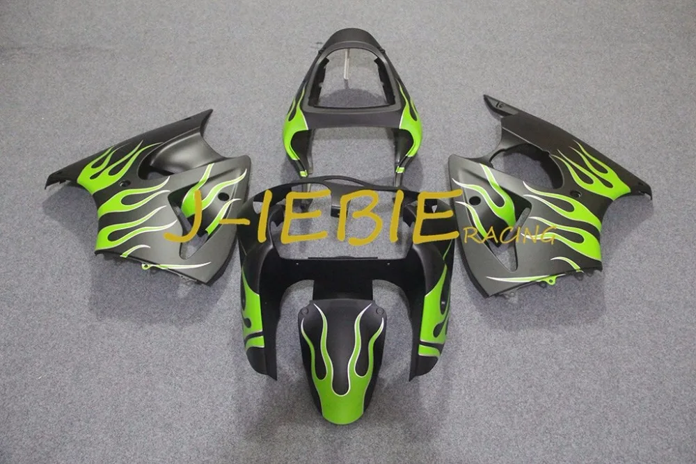 

Black green fire Injection Fairing Body Work Frame Kit for Kawasaki NINJA ZX6R ZX6 ZX 6 R 2000 2001 2002