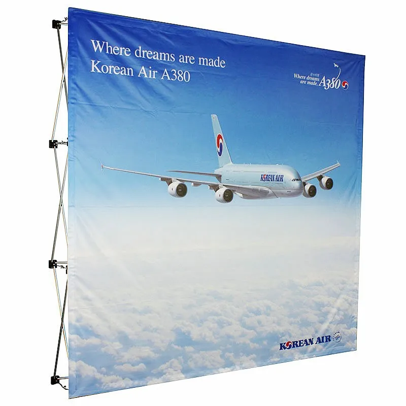 Aluminum pop up stand, pop up banner display,225x225cm(3x3),Fabric