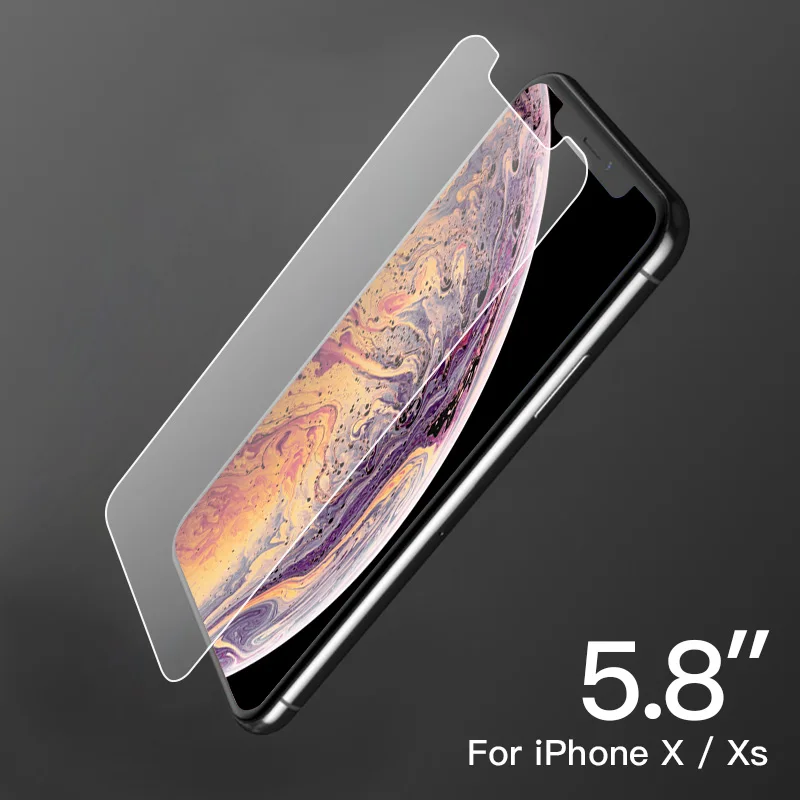 PZOZ закаленное стекло для iphone X XS Max XR 8 7 6 6s Plus полное покрытие Защитная пленка для экрана телефона изогнутое стекло 9H 5D - Цвет: For iphone X XS