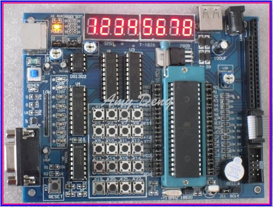Плата разработки atmega16/обучающая плата/макетная плата mega16 комплект макетной