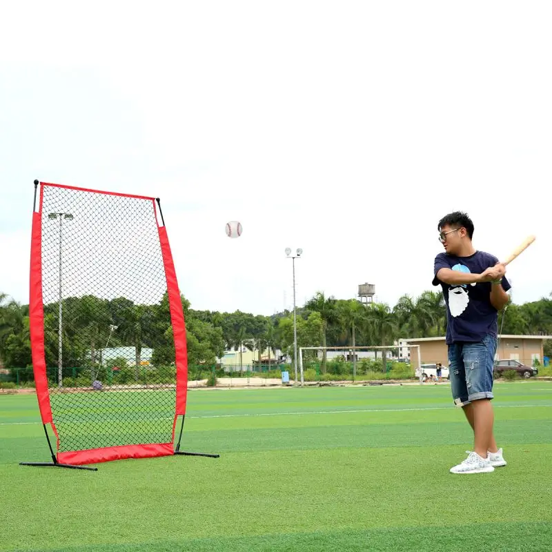 Baseball & Softballs Practice Net with Bow Frame Strike Zone Target
