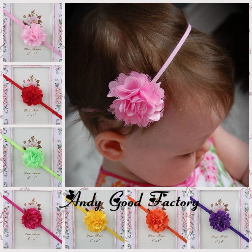 Small Satin Bow With Angel Wing Handmade Headband Baby Girl Toddler Newborn Lot