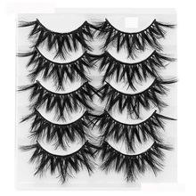 1/3/5 пар 3D норки волосы Накладные ресницы "крест-накрест" пушистые толстые длинные норковые ресницы, ручная работа, наращивание ресниц, инструменты для макияжа