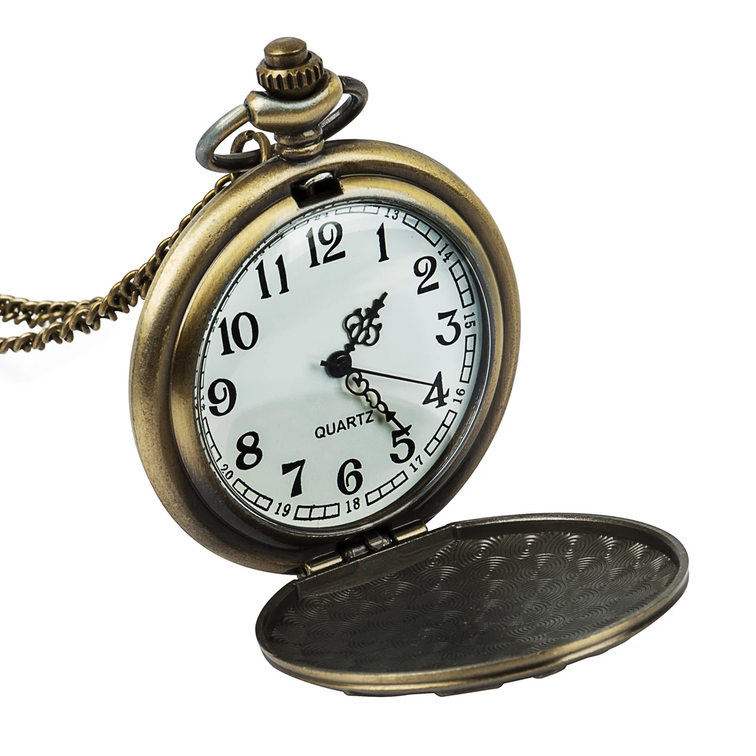 

Pendant Men Women Pocket Watches Gift Vintage Bronze Quartz Pocket Aircraft Roman Watch Necklace