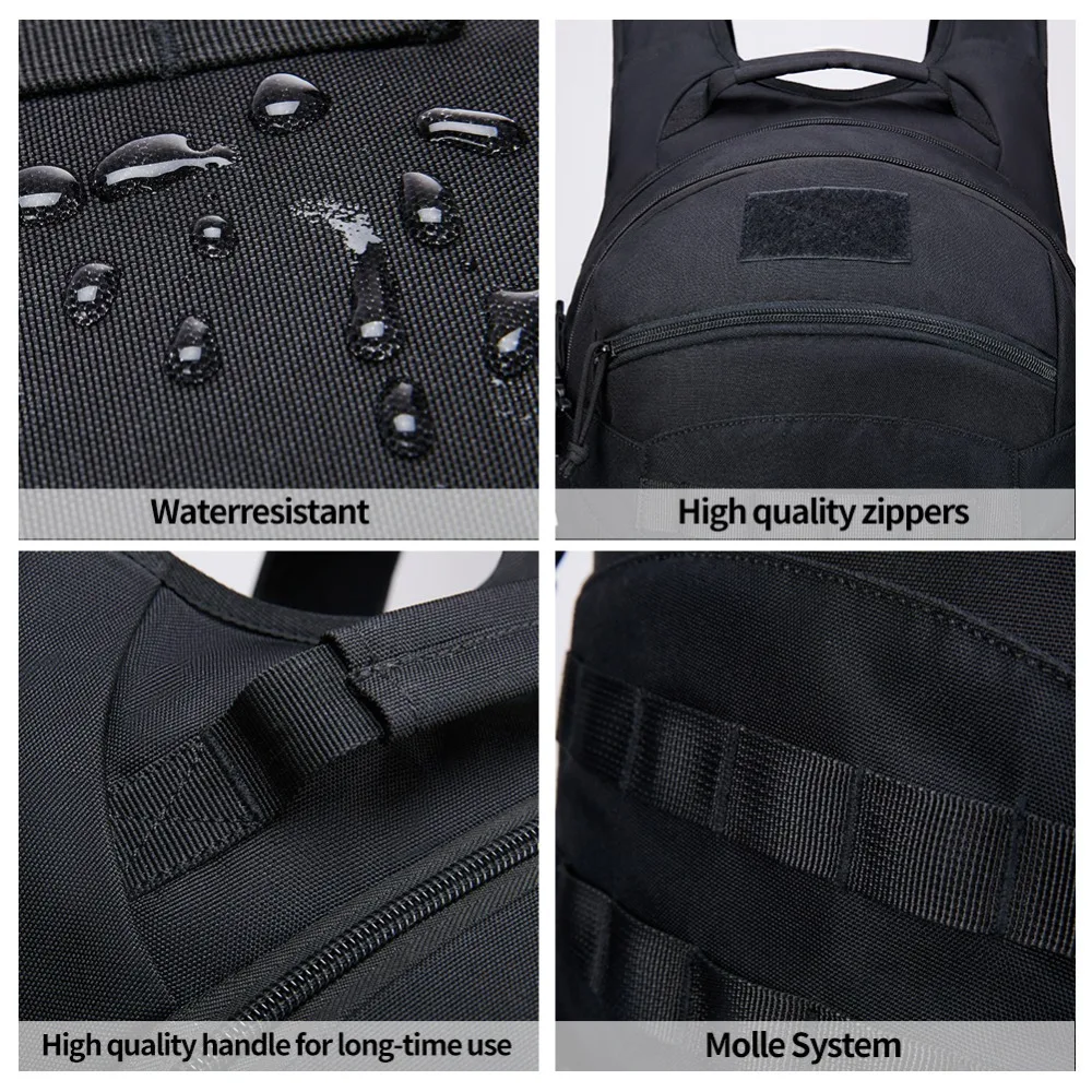  KALIDI Backpack Men Army Tactical Daybag Limbing Outdoor Bag Waterproof Laptop Backpack Hiking Camp