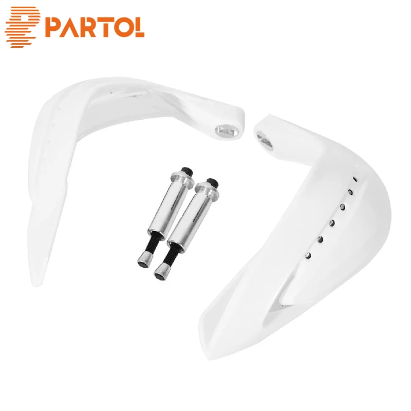 

Partol 22mm 7/8" Motorcycle Racing Style Hand Guards With LED Auxiliary Light For Dirt Bike/ATV/Snowmobile Honda,Kawasaki,Suzuki