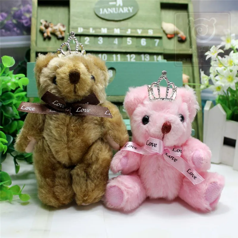 12 шт./лот см Love crown mini joint teddy bear свадебное украшение для автомобиля Вечеринка