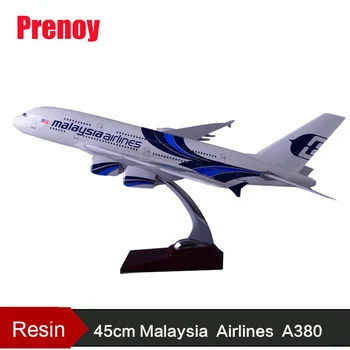 

45cm A380 Malaysia Airlines Airplane Model Resin Malaysia Airways Airbus Model A380 Aircraft Model Creative Adult Children Toy