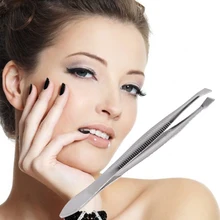 New Arrival Lady Eyebrow Tweezers Clips Fashion Lady Stainless Steel Shape Tool Eyebrow Clip Tweezer Facial Makeup Tools
