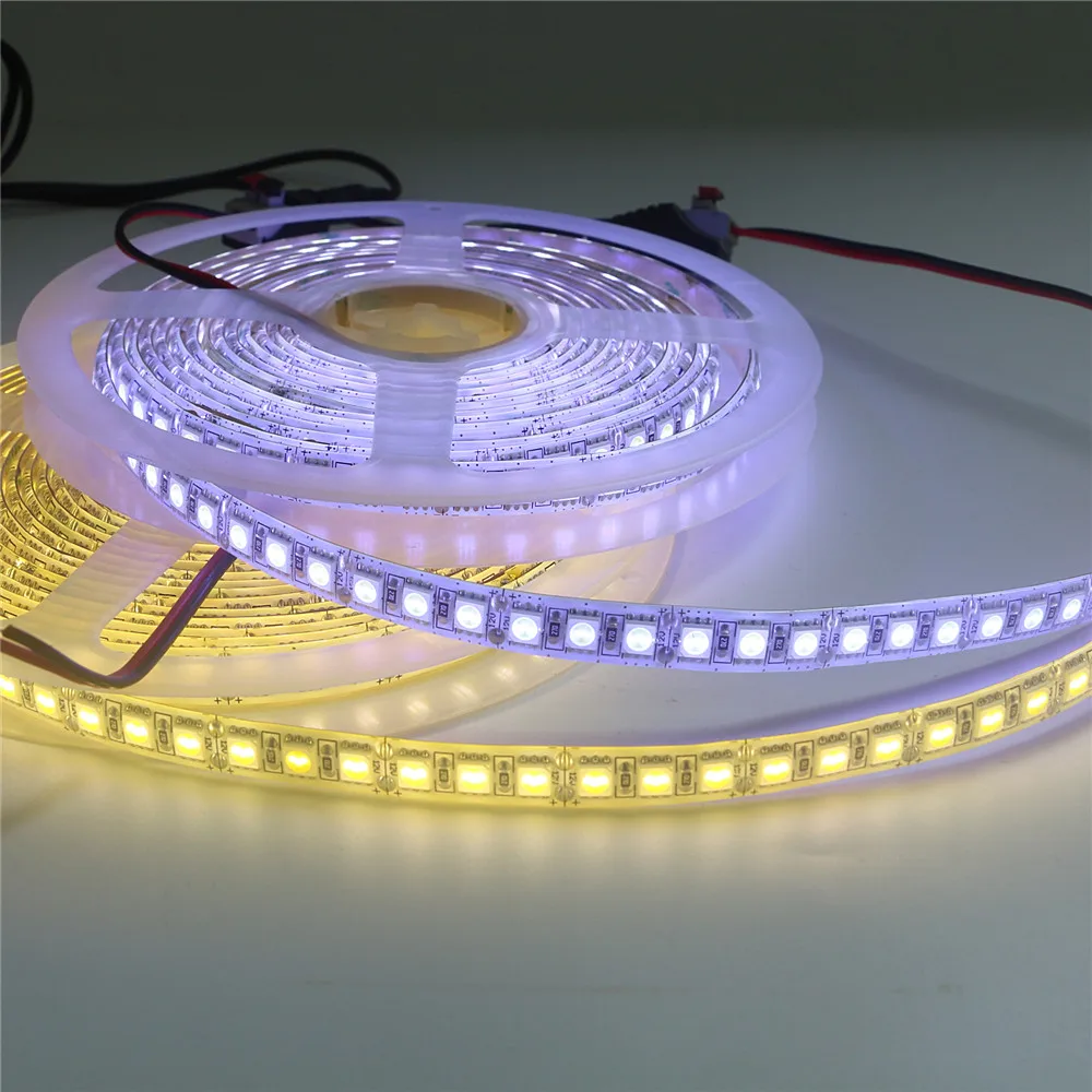 5 м 600 светодиодов Светодиодная лента 12 в RGB Водонепроницаемая 5050 SMD Диодная гибкая