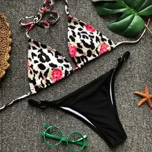 

New Leopard Bikini Bandage Swimwear Women Brazilian Tankini Hot Thong Summer Beachwear Swimming Micro maillot de bain femme 2018