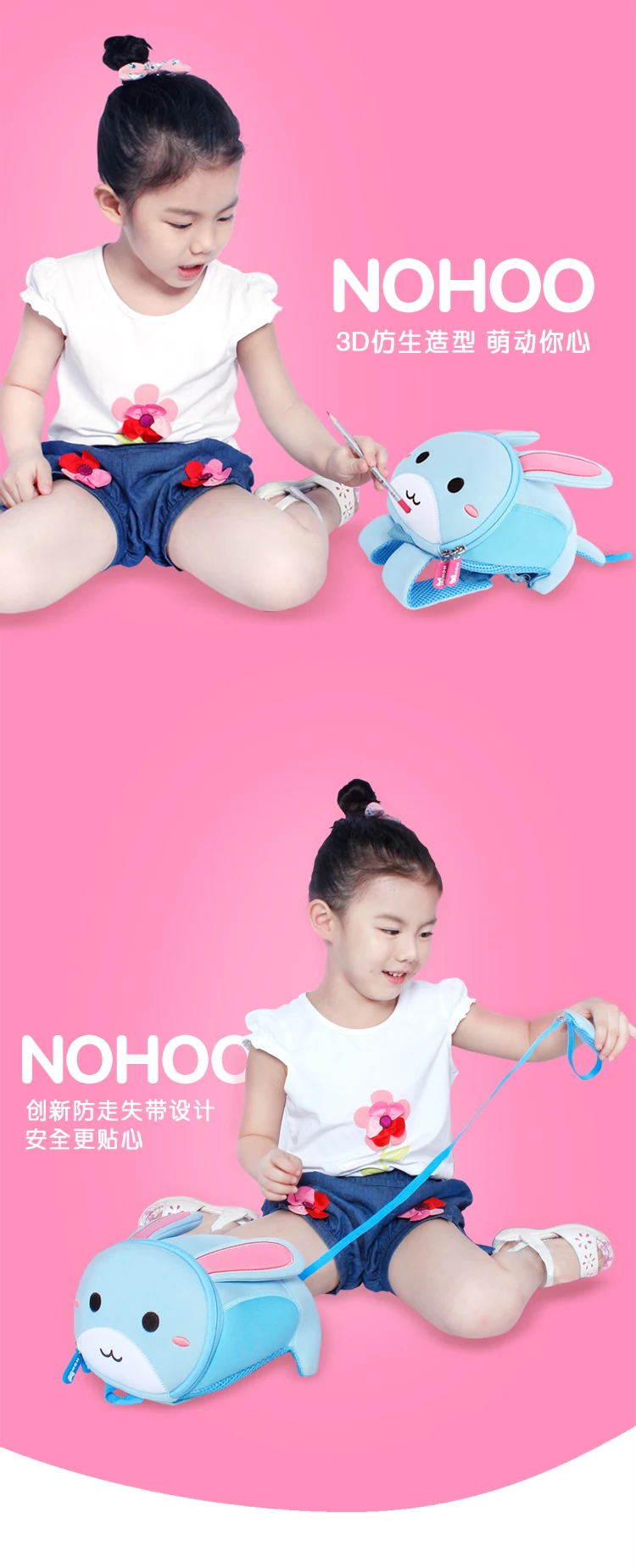 NOHOO школьные сумки mochila infantil модные детские сумки Детские рюкзаки для детского сада школьные рюкзаки Bolsa Escolar Infantil