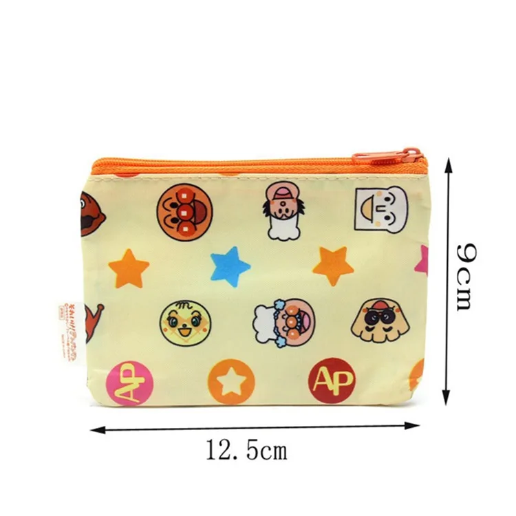

Waterproof Change Purse Comic Anpanman Portable Phone Coin Money Pen Small Things Bag Cartoon Accessory Kids Anime Gift