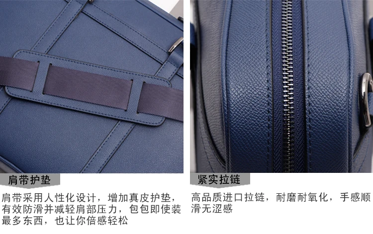 Мужской деловой портфель из натуральной кожи, повседневная сумка, модная сумка через плечо для ноутбука