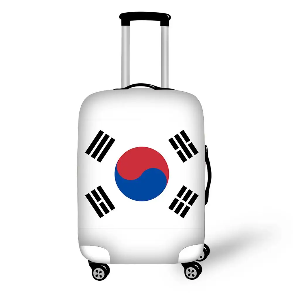 HD флаги с принтами для багажа чехол противообрастающий пылезащитный растягивающийся чехол для чемодана высокоэластичный защитный чехол Аксессуары для путешествий - Цвет: 09
