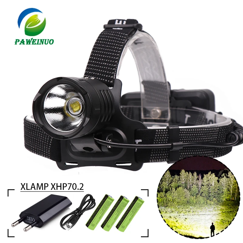 

Most powerful led headlamp USB charge XHP70.2 torch head lamp flashlight 18650 battery zoom XHP50 XPL V6 waterproof