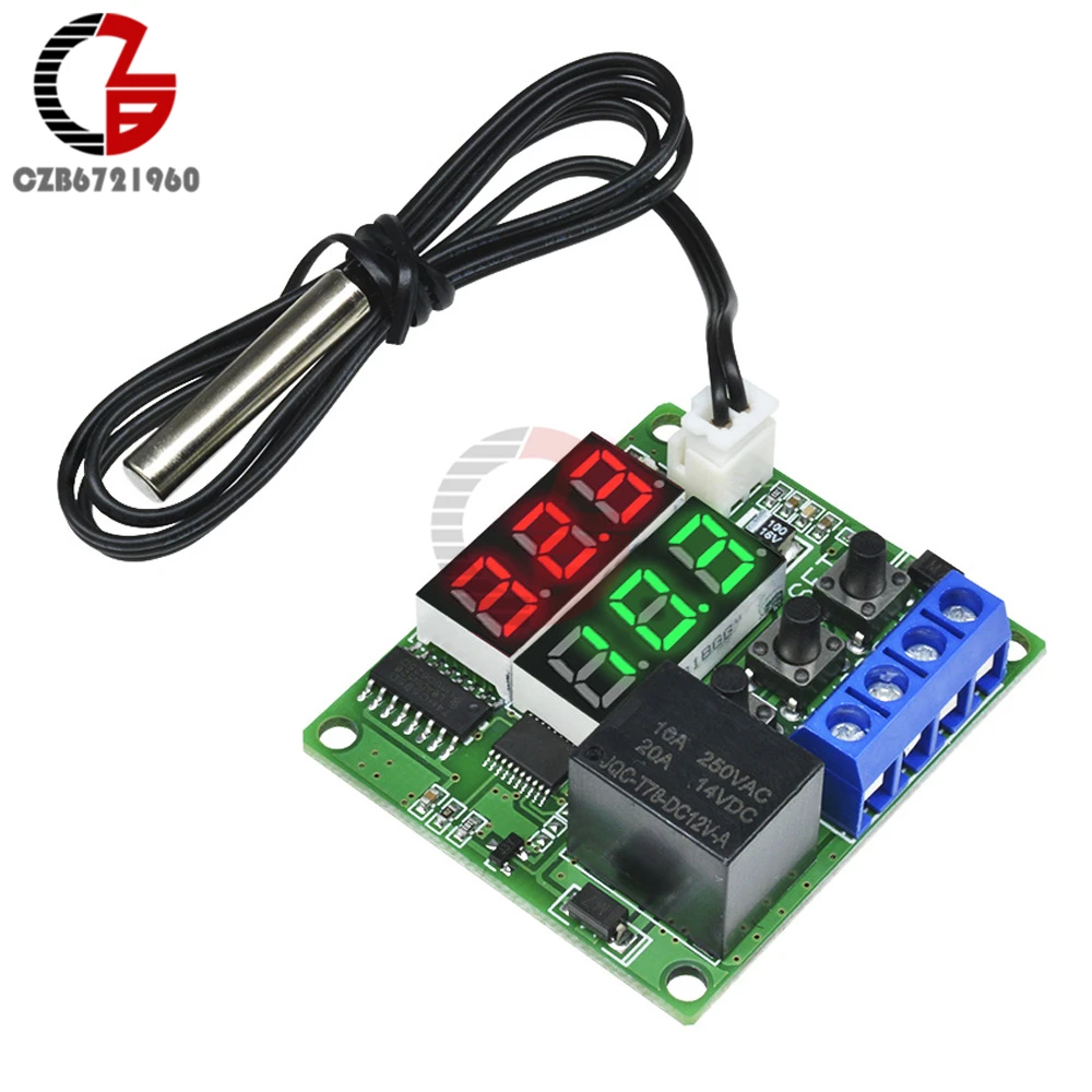 

DC 12V Smart Digital Thermometer Thermostat Temperature Controller Outdoor Automotive Thermal Regulator Weather Sation Pyrometer