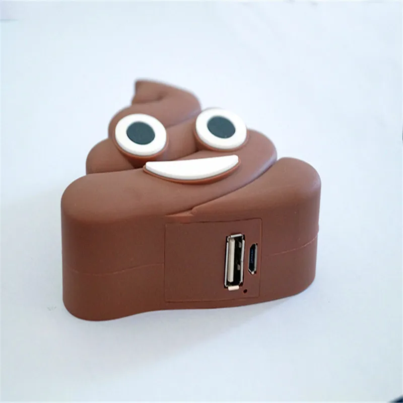 

Power Bank Defecate poops Emoji Power Bank 3000MAH Cute Cartoon Portable External Battery Case For Phone X Battery For xiaomi