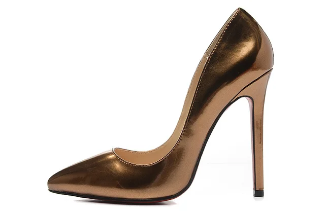 bronze high heel shoes