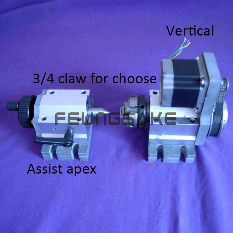 Cena 4 osi oś obrotowa dla cnc router grawerka cnc, 3 szczęki 50 uchwyt 4 pazur podzielnica cnc, obrotowy trzy pazury uchwyt