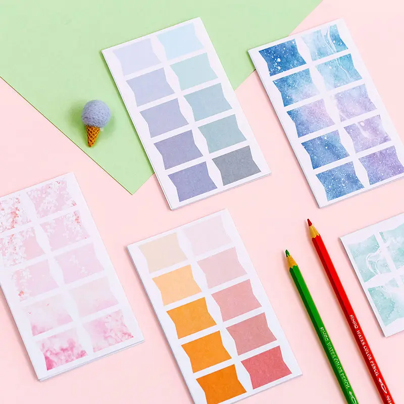 

Coloffice 60PCs/Set Simple Small Fresh Creative Index Stationery Sticker Remarks Paper Sticker Children Sticker Office Supplies
