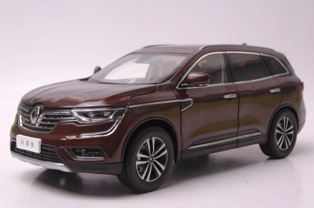 Модель литая в масштабе 1:18 для Renault Koleos 2017 коричневый внедорожник игрушечный