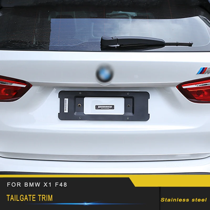 

Auto Car-styling tailgate trim rear bumper trim Sticker Cover Exterior Accessories For BMW F48 X1 2016 2017 2018