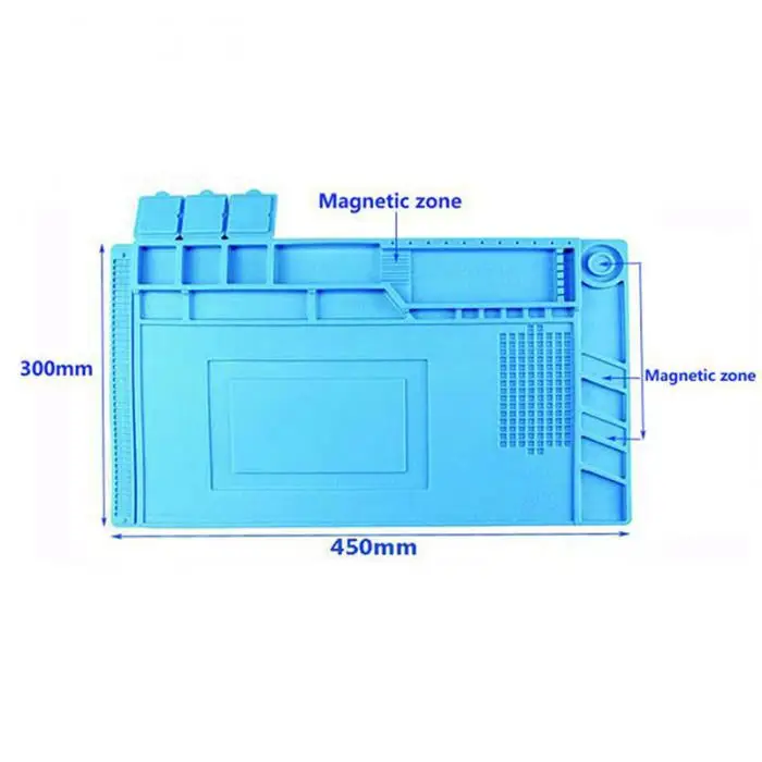Магнитное Силиконовое теплоизоляционный коврик для пайки электроники ремонт компьютера коврик ALI88