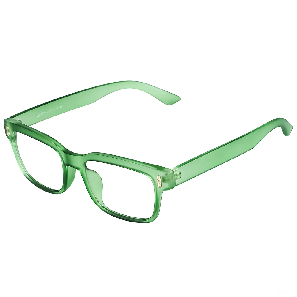 Cyxus анти-натяжение глаз синий светильник, блокирующие компьютерные очки с защитой от ультрафиолетовых лучей, игровая Eyewear-8084 для мужчин/женщин - Цвет оправы: Frosted green