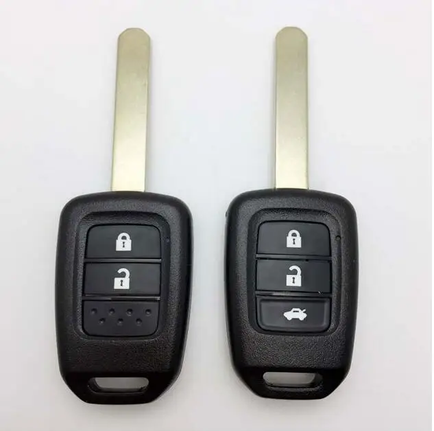 

2/3 Buttons Replacement Remote Key Shell Case For Honda CRV Civic XRV Fit Vezel City Jazz HRV Uncut Key Blank Fob Key Cover