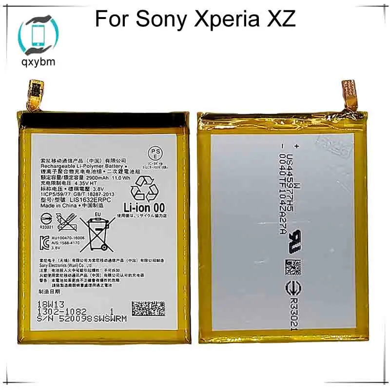 3 8 V 2900mAh батарея для SONY Xperia XZ F8331 F8332 мобильный телефон запасная литий-ионная 100%