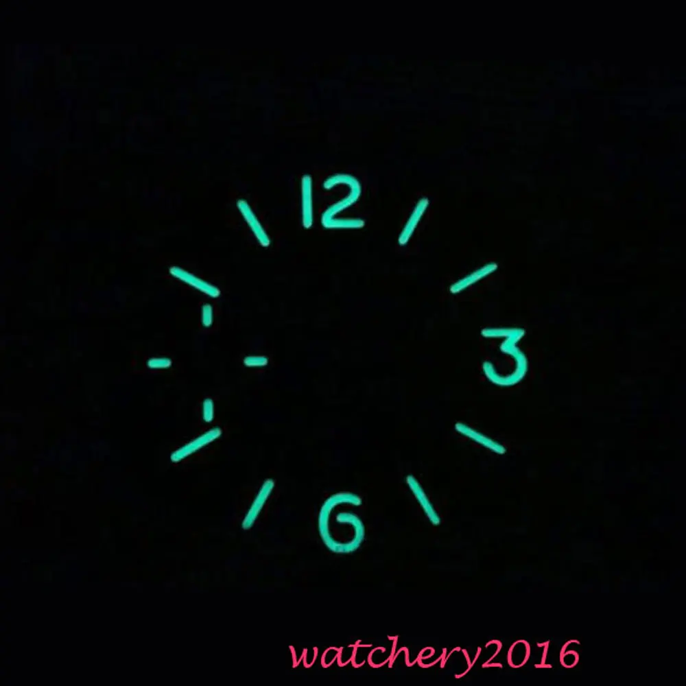 Tanie Nowy 36.3mm czarna tarcza parnis luminous markery fit 6497 ruch męska tarcza zegarka