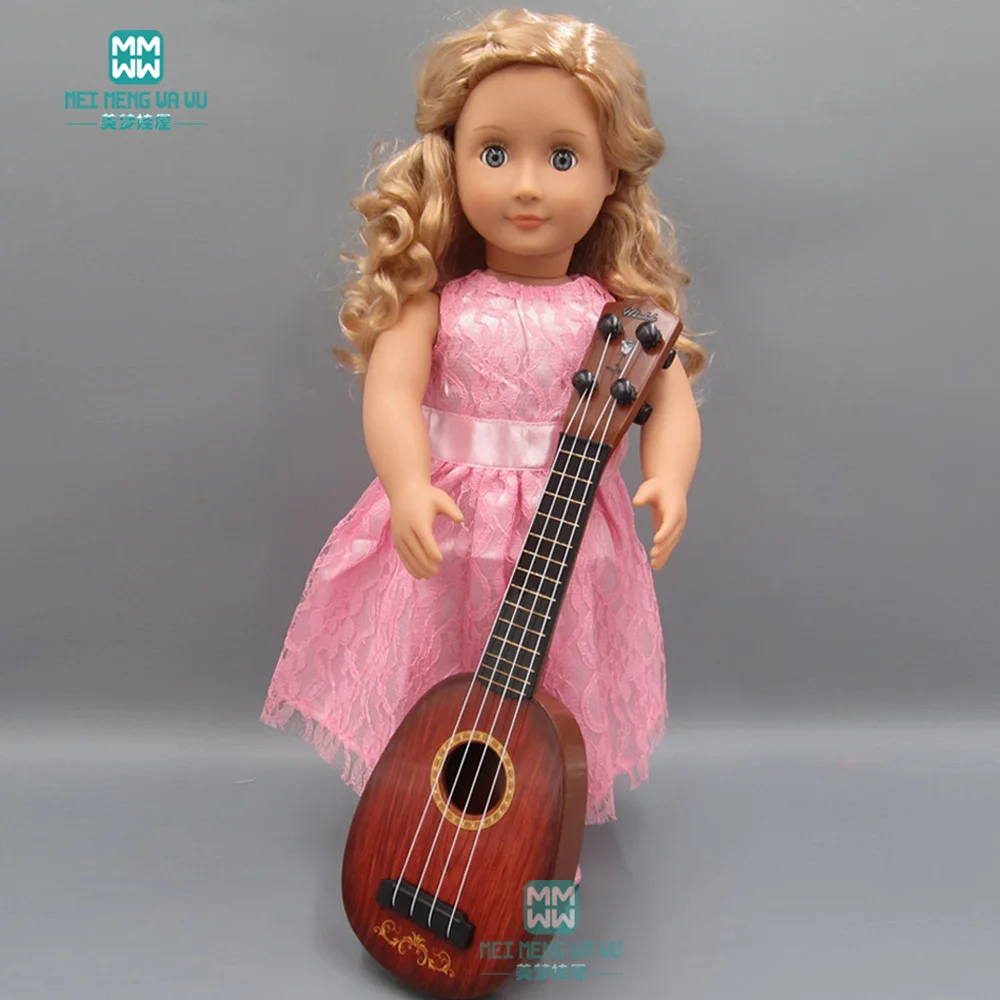 Doll accessories fits 45cm baby doll and toll doll Mini Ukulele