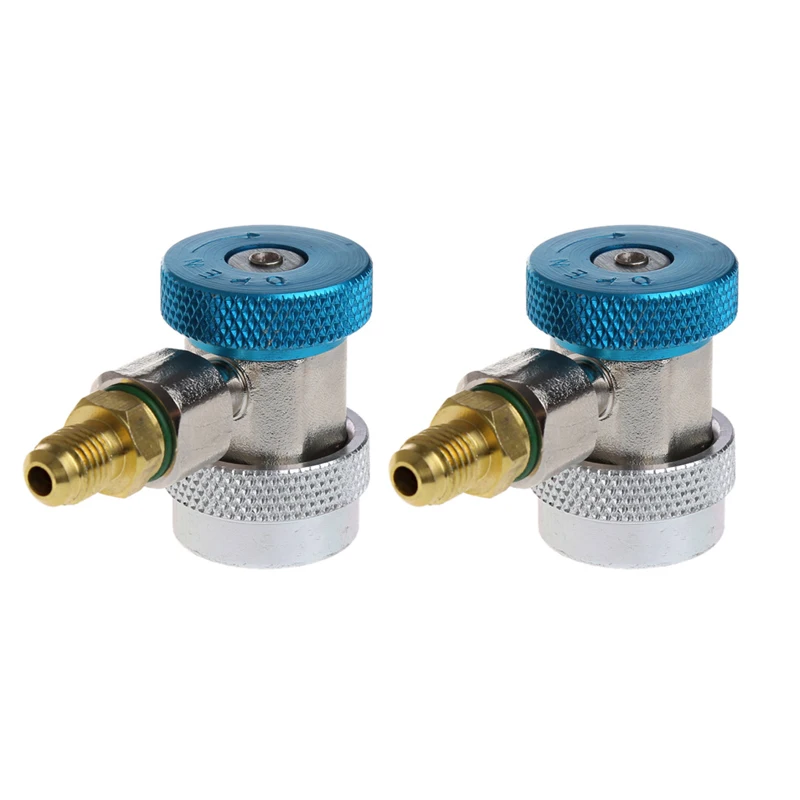 2Pcs Car Auto Freon R134A H/L Quick Coupler Adapters Air <br />Conditioning Refrigerant Adjustable A/C manifold gauge set QC ML new-in <br />Air-conditioning Installation from Automobiles