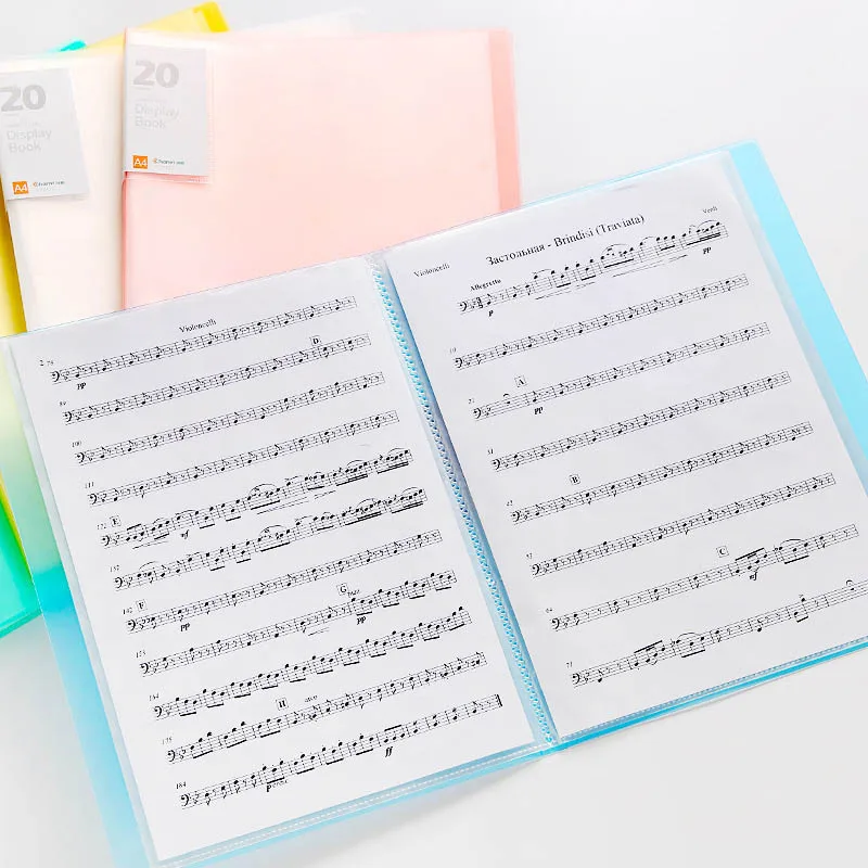 

A4 File Folder Information Book Paper Clip Folder Student Folders Bag Multi-Layer Transparent Document Folder A4 Office Supplies