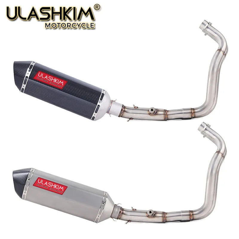 

MT07 FZ07 motorcycle Exhaust Full system FOR yamaha MT-07 FZ-07 Tracer 2014-2017 with Muffler XSR700 2016-2017