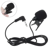 Support haut-parleur Portable 3.5mm Mini casque filaire Microphone revers Lavalier pince Microphone pour la conférence d'enseignement de Lecture