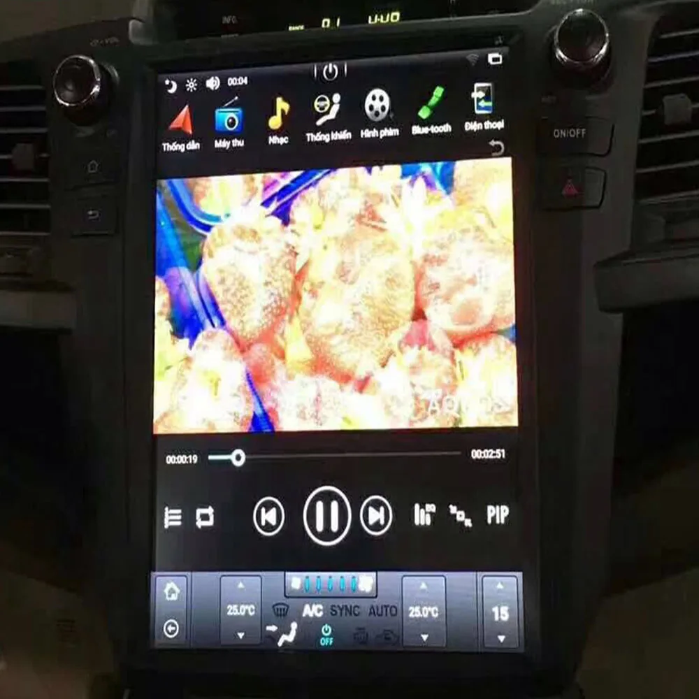 12," Tesla Android 9,0 7,1 подходит для TOYOTA Fortuner/HILUX Revo 2004 05-2011 2012 2013 автомобильный dvd-плеер навигация gps радио